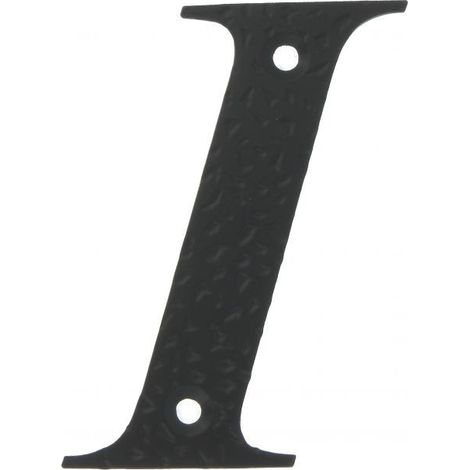 LETRA I-4" ACERO NEGRO (D) - AMIG