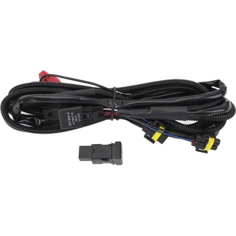 Kit de câblage pour phares antibrouillard DC12V avec connecteur H11 et relais 40A (interrupteur marche/arrêt) pour Mitsubishi Colt et Lancer. (1/5)