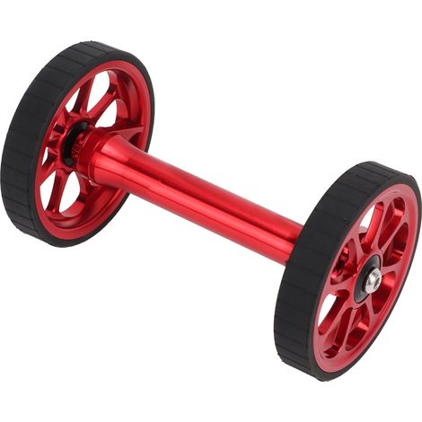 MEIJUN Kit d'extension de roue télescopique Easy Wheel, élargissement de 80 mm pour Brompton 3sixty (rouge) (1/5)