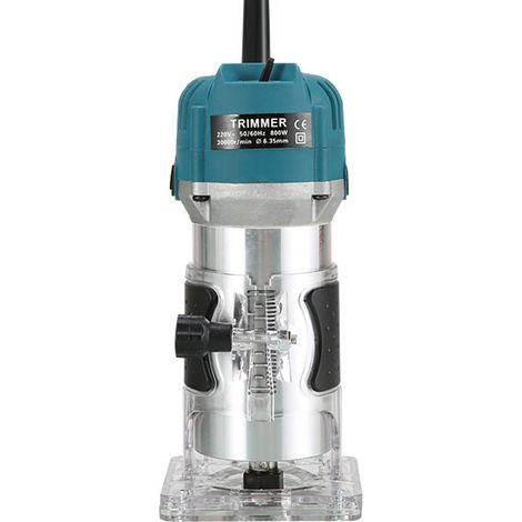 800W 30000r/min Affleureuse à bois électrique multifonction défonceuse bois affleureuse stratifié pro machine à rainer fraiser pour menuisier ébéniste (1/5)