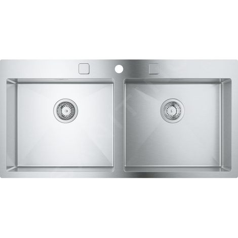 Grohe - Évier K800, 102x51 cm, inox brossé 31585SD1 (1/5)