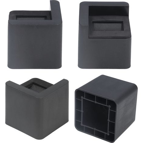 Set mit 4 Eckbefestigungsrollen, multifunktionale Erhöhungen für Möbel, Tische, Sofas, Betten und Möbelbeine (1/5)