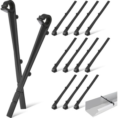 Clips De Fixation De Gouttière 20 Pièces Fixations De Protection De Gouttière Pour Grille Pare-Feuilles Clips D’Entretien Pour Installation Et Maintien Sur Toits Plats Et Zones Venteuses (1/5)