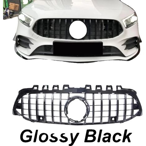 Grille de pare-chocs avant, design style GT, remplacement direct, Noir (1/2)