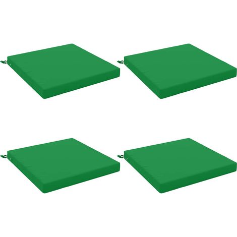 Coussins de siège 4 pièces SOEST 4 pc 100 % polyester Vert vidaXL