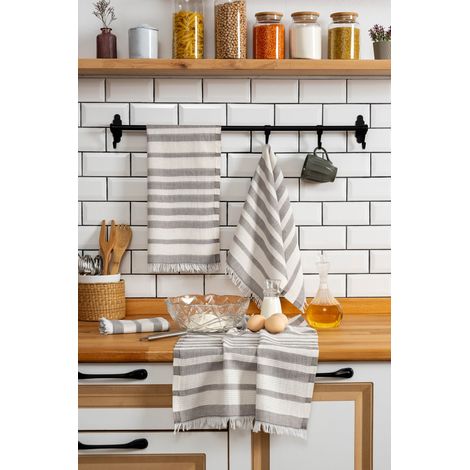 Juego de toallas de cocina Set Marrón