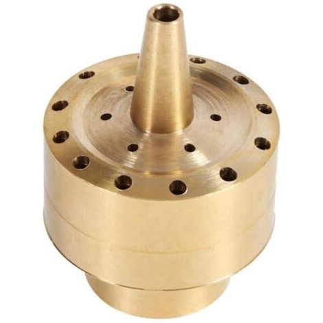 3/4" Gold Brass Spray Head for Garden Water Fountain Pond Mist Maker Accessory (1/4)