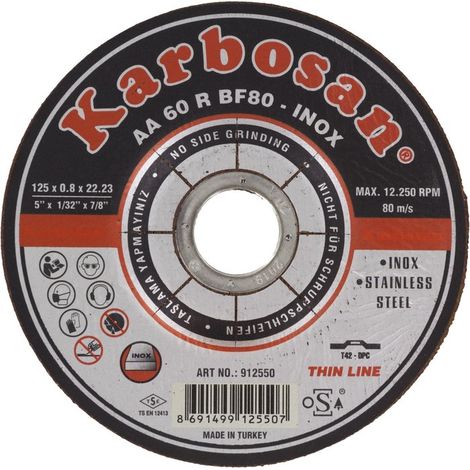 Disque à tronçonner - SCID - Diamètre 125 mm - Inox - Usage fréquent (1/3)