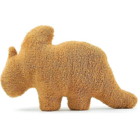 Chicken-Nugget-Dinosaurier-Plüschkissen, weiche Dinosaurier-Plüschtiere, Spielzeug und Puppen, Kindergeschenke, Heimdekoration - Triceratops