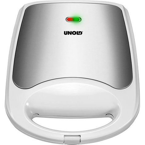 Unold Quadro Grill-Sandwich Bianco e Argento per 4 Sandwich (1/2)