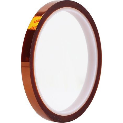 Ruban Polyimide 5 rouleaux, isolation thermique haute température, anti-statique, 33 m x 8 mm, adhésif résistant, accessoire électronique (1/5)
