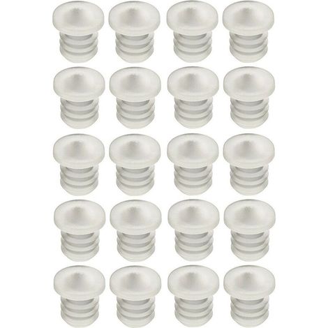 – Lot de 20 amortisseurs de porte en silicone 6mm – Butée transparente pour meubles et placards – Installation facile sans outils (1/2)