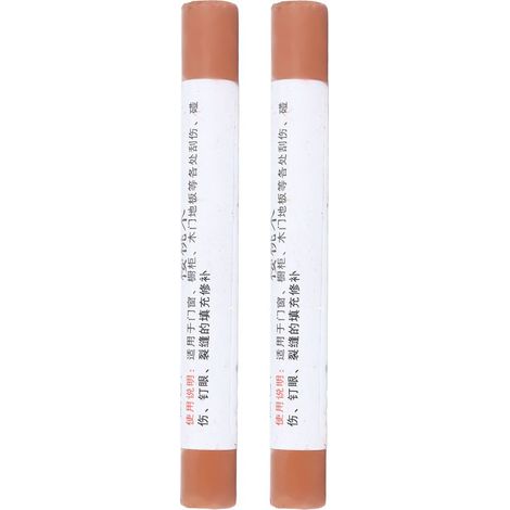 Stylo de Réparation de Sol en Bois Composite, Crayon de Réparation de Sol, Stylo de Peinture à Rayures pour la Maison et le Bureau (Merisier). (1/5)