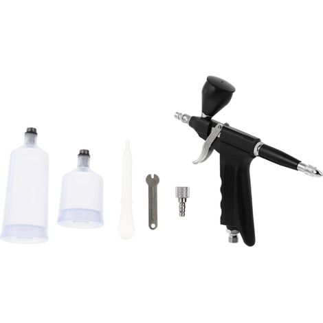 Kit Aérographe 1 Set Noir en Aluminium et Plastique pour Modelisme (1/5)
