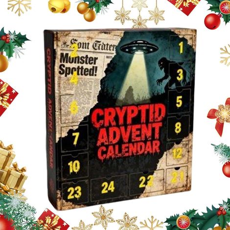 Calendrier De L'Avent Déco Maison Cryptide Acrylique 2D Calendrier Figurines Collection Noël Pour , Adultes, Étagère, Sapin, Porte, Fenêtre, Entrée, Salon, Fête, Anniversaire (1/5)