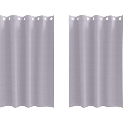 Maison Exclusive - Verdunkelungs-Vorhänge mit Ringen 2 pcs Metall