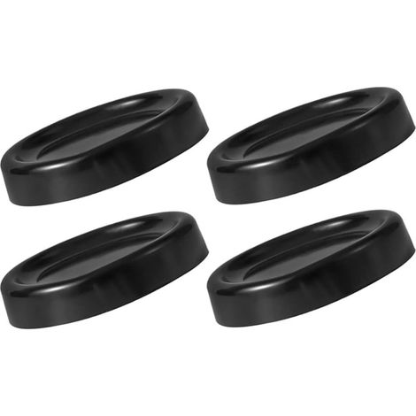 4 Pièces Coussinets Stabilisateurs Antidérapants en PVC pour Machine à Laver et Meubles, Tapis Anti-Vibrations Noirs pour Prévenir Les Basculements et Protéger Le Sol (1/5)