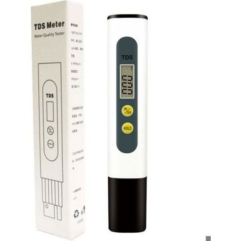 Wasserqualitätsanalysator – TDS-Messgerät – LCD-Bildschirm – Messbereich 0–9990 ppm – Titan-Sonde – Schnelltests (1/4)