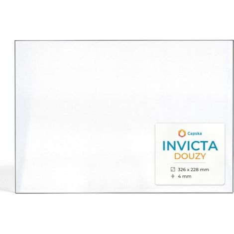 Vitre Invicta DOUZY - Verre Rectangle pour poêle à bois - 326 x 228 x 4 mm - 4 mm (1/5)