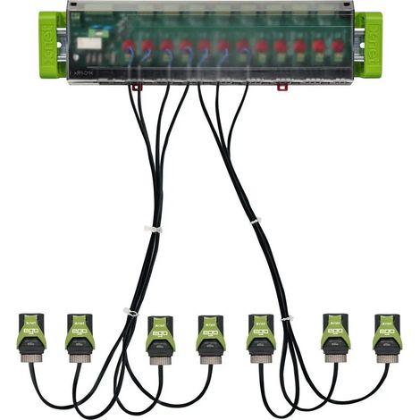 Kermi x-net ready line EGO plus 12 pré-câblé, pour douze circuits de chauffage, SFEKLVKE112230