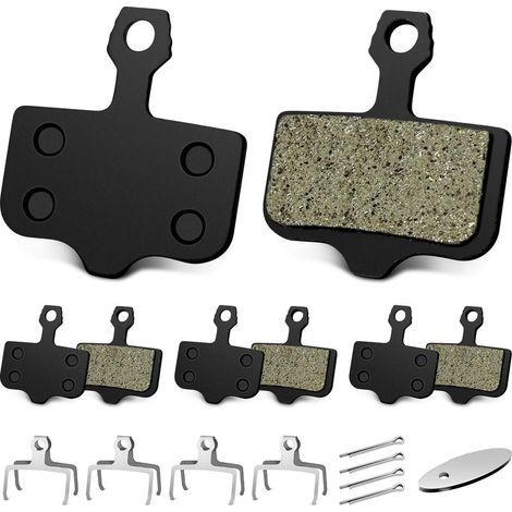 Plaquette de Frein Velo pour VTT - 4 Paires Plaquettes de Frein à Disque Vélo Compatibles avec Avid Elixir E1/E3/E5/E7/E9 et avec DB1/DB3/DB5, Plaquette de Frein VTT Durable, Facile à Installer (1/5)
