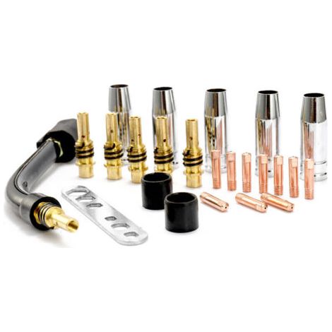 Ensemble de 24 accessoires de soudage pour soudeurs MIG (1/5)