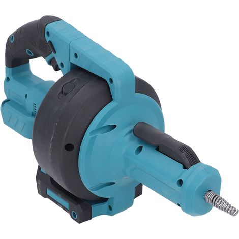 Furet électrique sans fil à alimentation automatique pour canalisations, outil de débouchage, élimination des cheveux, pour égouts et salles de bains, tuyaux de 3/4 po à 2 po, bleu (1/5)