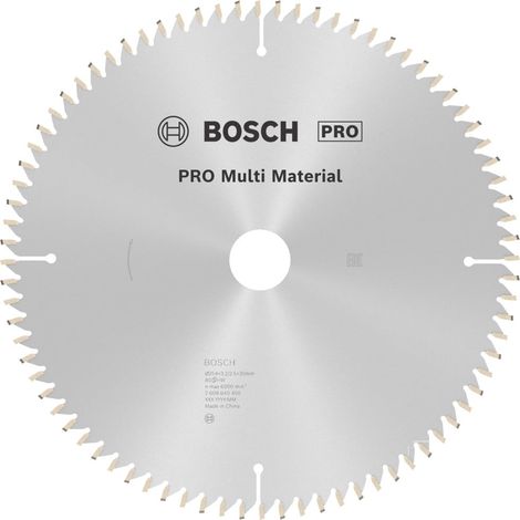 Bosch PRO Multi Material Kreissägeblatt 254x3,2x30mm 80 Zähne