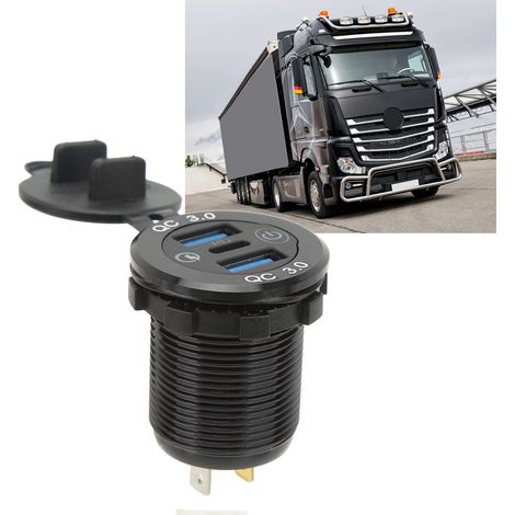QC 3.0 USB-Autoladebuchse, geeignet für Pkw, Lkw, Transporter und Wohnmobile. (1/5)