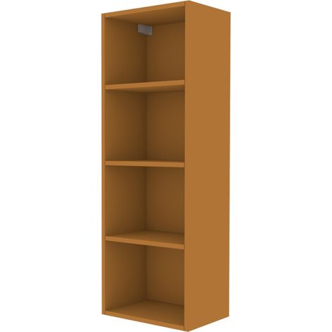 Libreria pensile moderna con schienale - Montaggio rapido cabineo - Zolfo