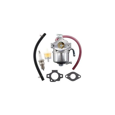 Carburateur pour moteurs 4 temps Kawasaki FC150V et John Deere 14SB – Joint de filtre à carburant et bougie d'allumage inclus – Remplace 15003-2364, AM121151 - AM124620 (1/4)