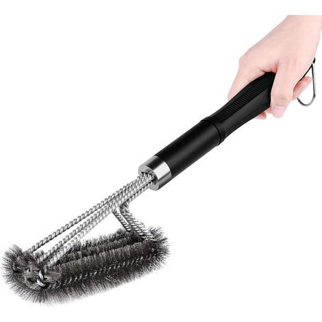 Barbecue Cleaning Brush, Barbecue Brush with Removable Handle, Durable Stainless Steel Barbecue Brushes for Quickly Cleaning All Grills (1/5)