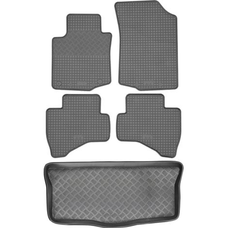 Toyota Aygo I Schrägheck (2005–2014) – SET: Gummifußmatten + Kofferraummatte
