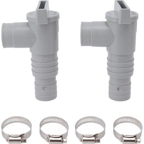 PVC-Pool-Absperrventil, einfache Installation, Ersatz für Kolbenventile für 32-mm-Rohre, angeschlossen an (1/5)