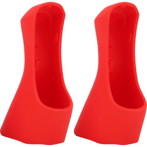 1 paire de protège-guidons de vélo en silicone, poignées confortables et protectrices pour vélo de route, accessoire de cyclisme 4700 Rouge (1/5)