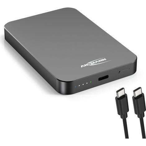 ANSMANN Magsafe Powerbank mit 5000 mAh, magnetisch, klein & kabellos