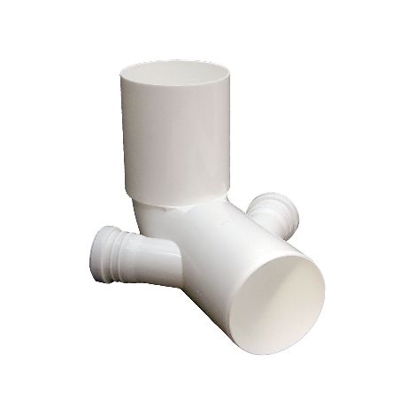 CURVA WC ALTA D. 110 IN PP CON 2 ATTACCHI- attacchi D. 40- senza- pezzi 1