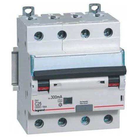 Legrand DX³ 6000 Fehlerstromschutzschalter weiß 4 Polig