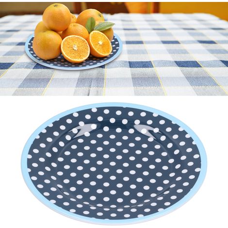 Assiette à salade de 23 cm, assiette imitation porcelaine, assiette plate, assiette à fruits, assiette à apéritif épaisse, assiette à dessert et à gâteau, décoration de table pour la pâtisserie, assie (1/5)