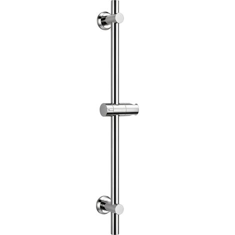 Colonne de douche 70cm en acier inoxydable, chromé Barre de douche avec support de douchette et fixations murales réglable pour S'adapter aux trous de perçage existants (1/5)