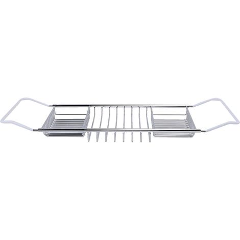 Plateau de douche et de baignoire extensible en acier