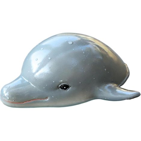 schwimmender Delfinkopf Skulptur Ornamente realistische (1/5)