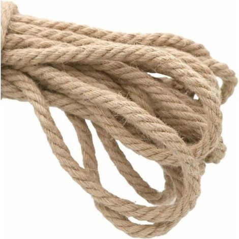 Corde de Jute - - 10mm - Multi-usages - 10 mètres - Biodégradable (1/4)