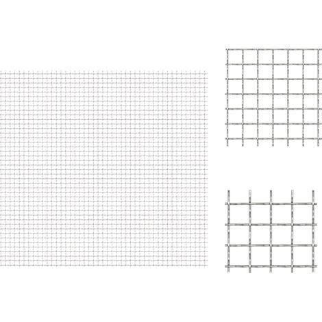The Living Store Wellengitter Edelstahl 50×50 cm 11×11×2 mm - Zaun (1/3)