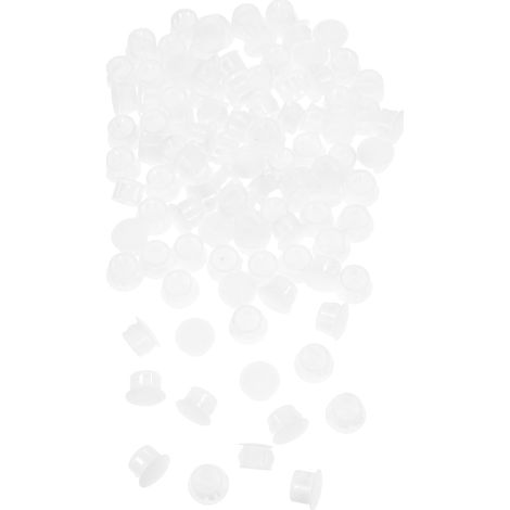 Bouchons de trous vis en plastique blanc fermeture à pression lot 100 (1/5)
