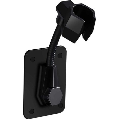 Strong Adhesive Shower Head Holder, 360 Degree Rotatable Adjustable Handheld Shower Wand Holder Bathroom Wall Mount Bracket (Black) (1/5)