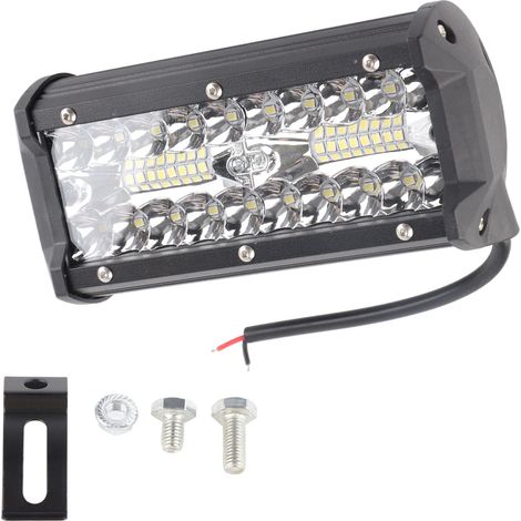 Phare de travail LED 7 pouces 120W 3 lignes, projecteur étanche universel pour véhicule tout-terrain, camion et voiture (1/5)