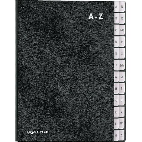 Pagna 24241-04 classificatore da ufficio nero 24 scomparti