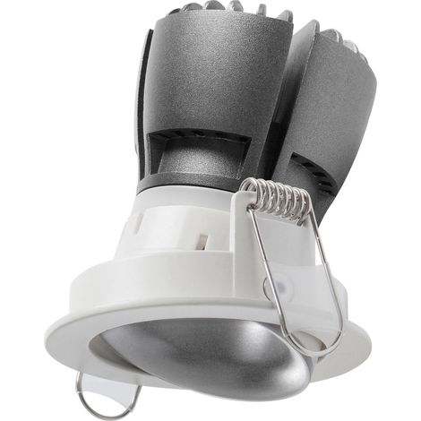 Empotrable techo tilt NOK1 Orientable LED COB 7W 675lm CRI80 3000K 40º - Blanco Plata