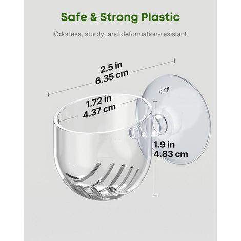 Gobelet de Plantation Aquatique Transparent avec Ventouse Support de Plante de Aquarium Pot de Fleurs pour Bac à Poissons Mangeoire pour Poissons